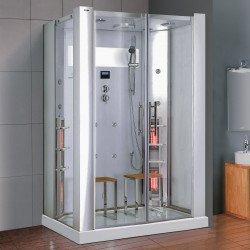 Steamdusj med IR-sauna K022 Hvit