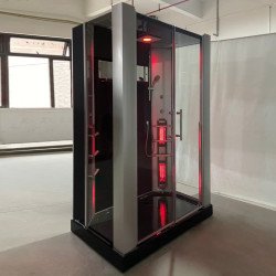 Steamdusj med IR-sauna K022 Svart